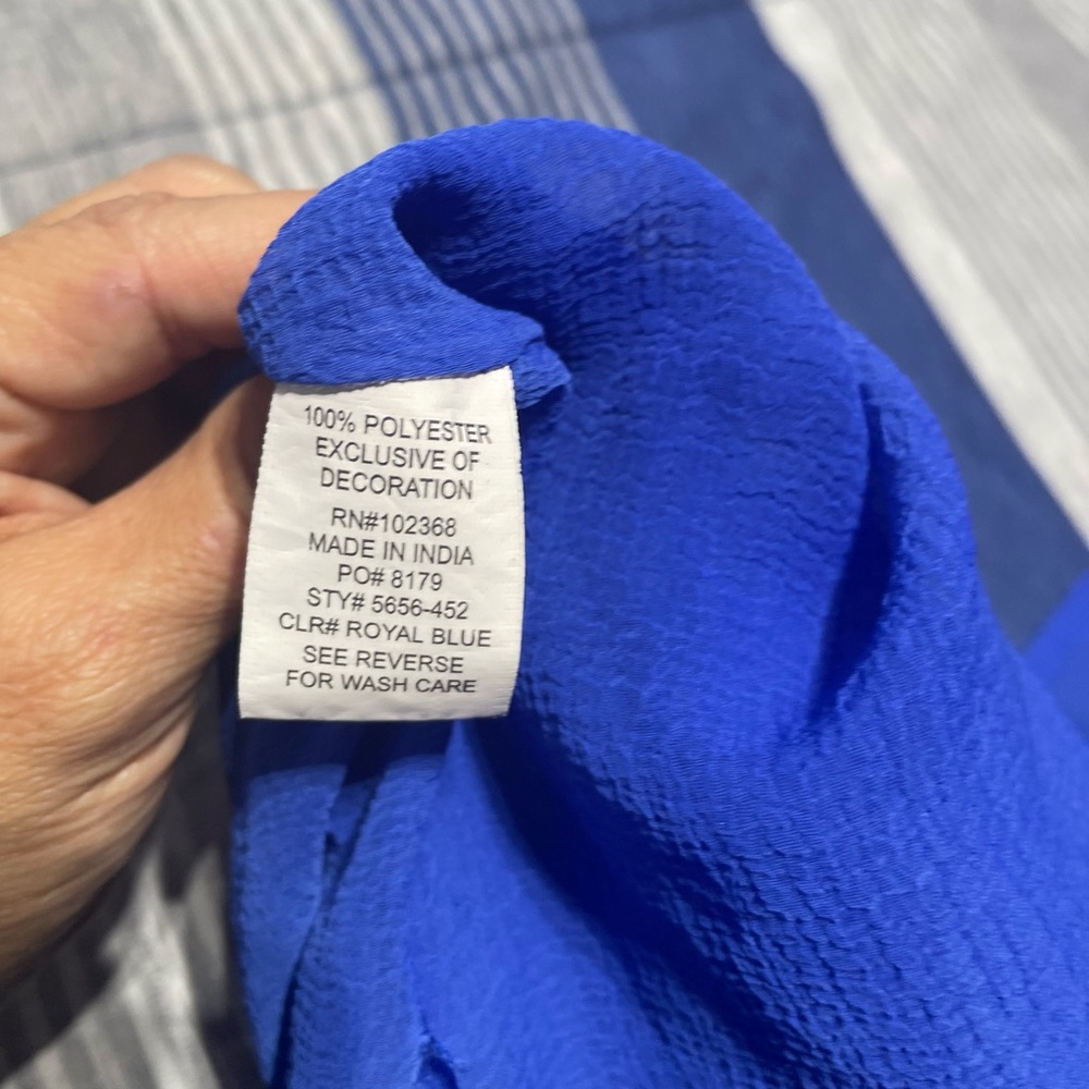 Chic Royal Blue Women's Swim Cover-Up - Picture 4 of 5